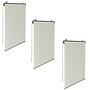 Voir la diapositive 1 : ID MARKET Lot de 3 stores enrouleurs L.124 x H. 225 CM pour pergola écru