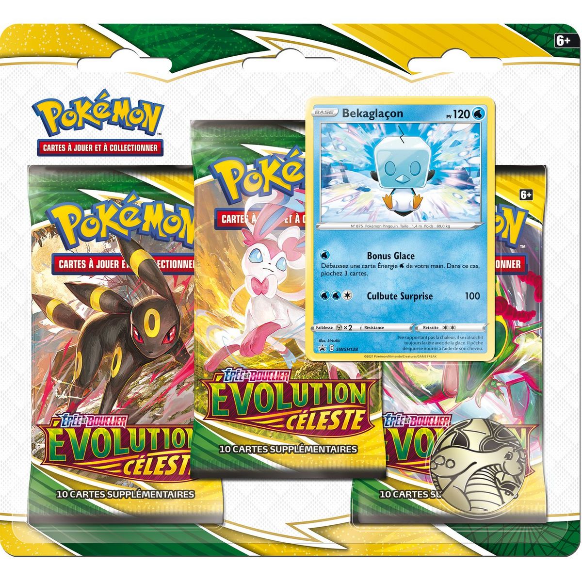 ASMODEE Pack 3 boosters Pokémon Epée et Bouclier