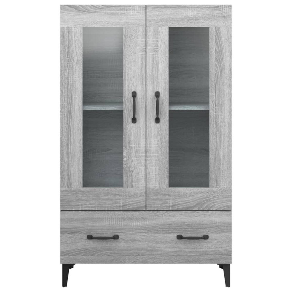VIDAXL Buffet Sonoma gris 70x31x115 cm Bois d'ingenierie