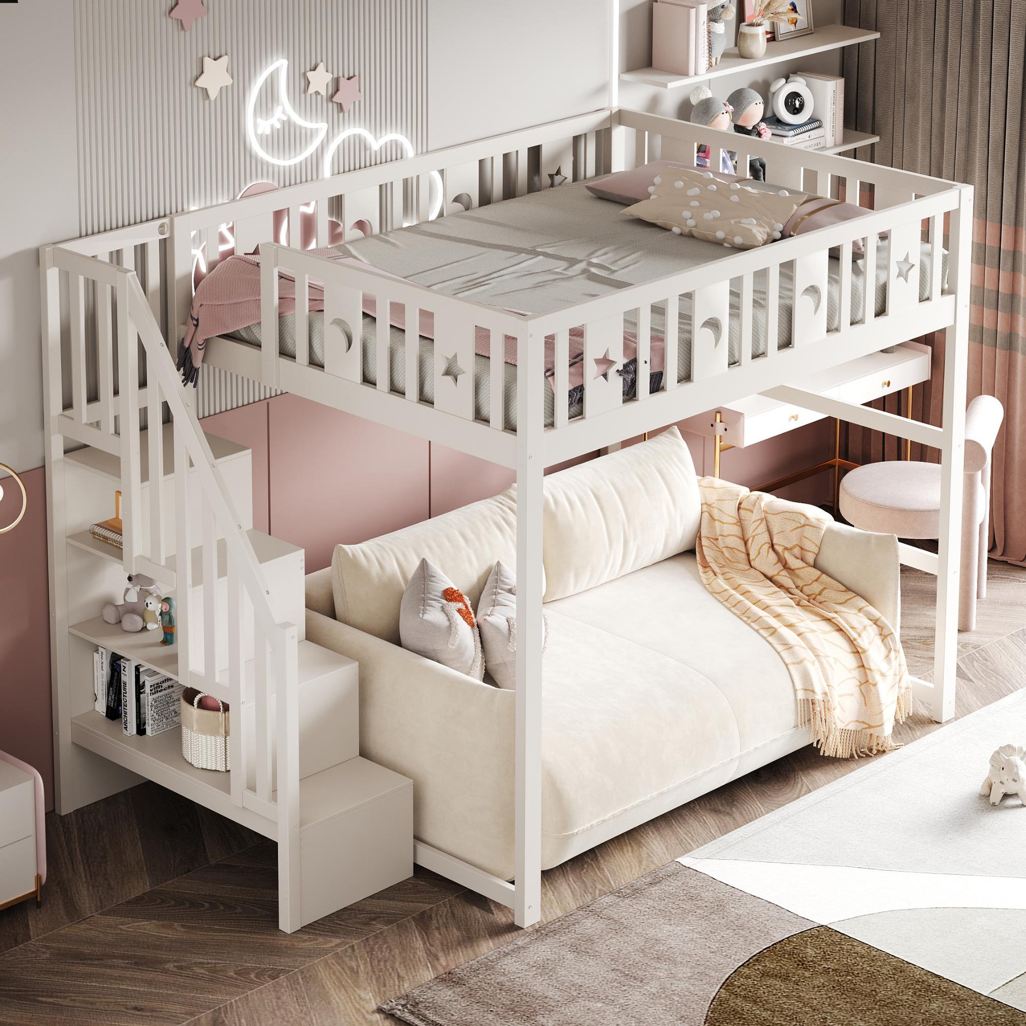 Voir la diapositive 2 : MERAX Lit mezzanine enfant