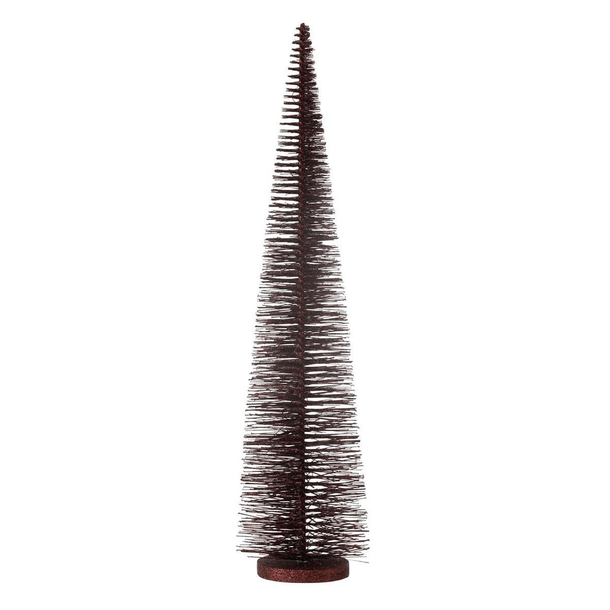 J-LINE Sapin de noël déco pailleté  josh  61cm bordeaux