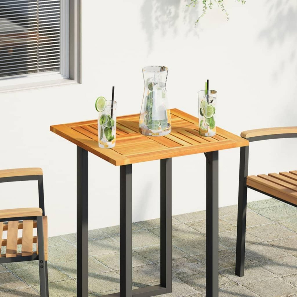 VIDAXL Dessus de table 60x60x2 cm carre bois massif d'acacia