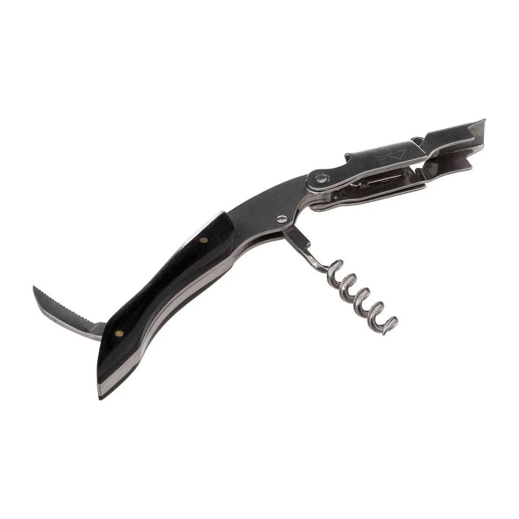 Voir la diapositive 3 : SECRET DE GOURMET Tire-bouchon en inox  limonadier  12cm noir