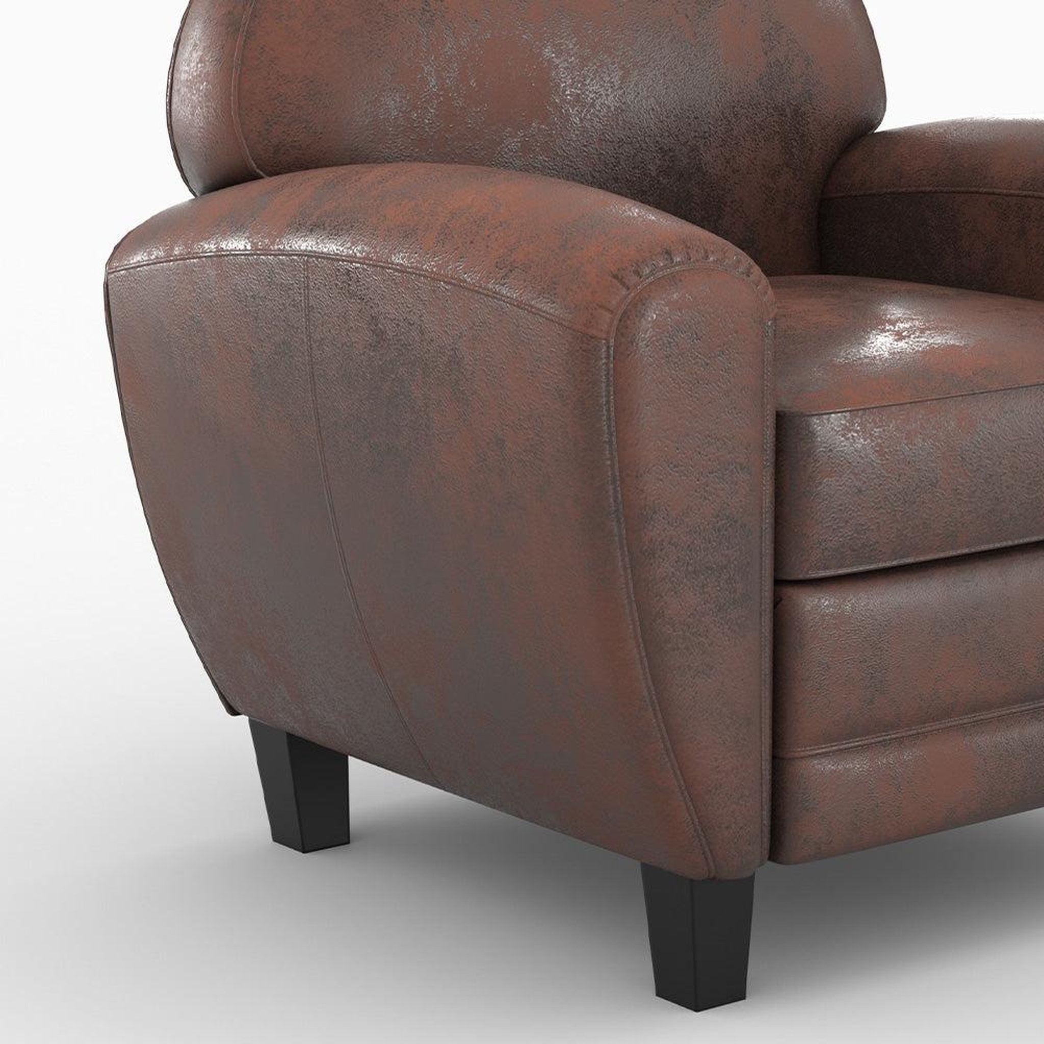 Voir la diapositive 5 : MAISON PAVANE Ensemble canapé et fauteuil marron vieilli 4 places-Club