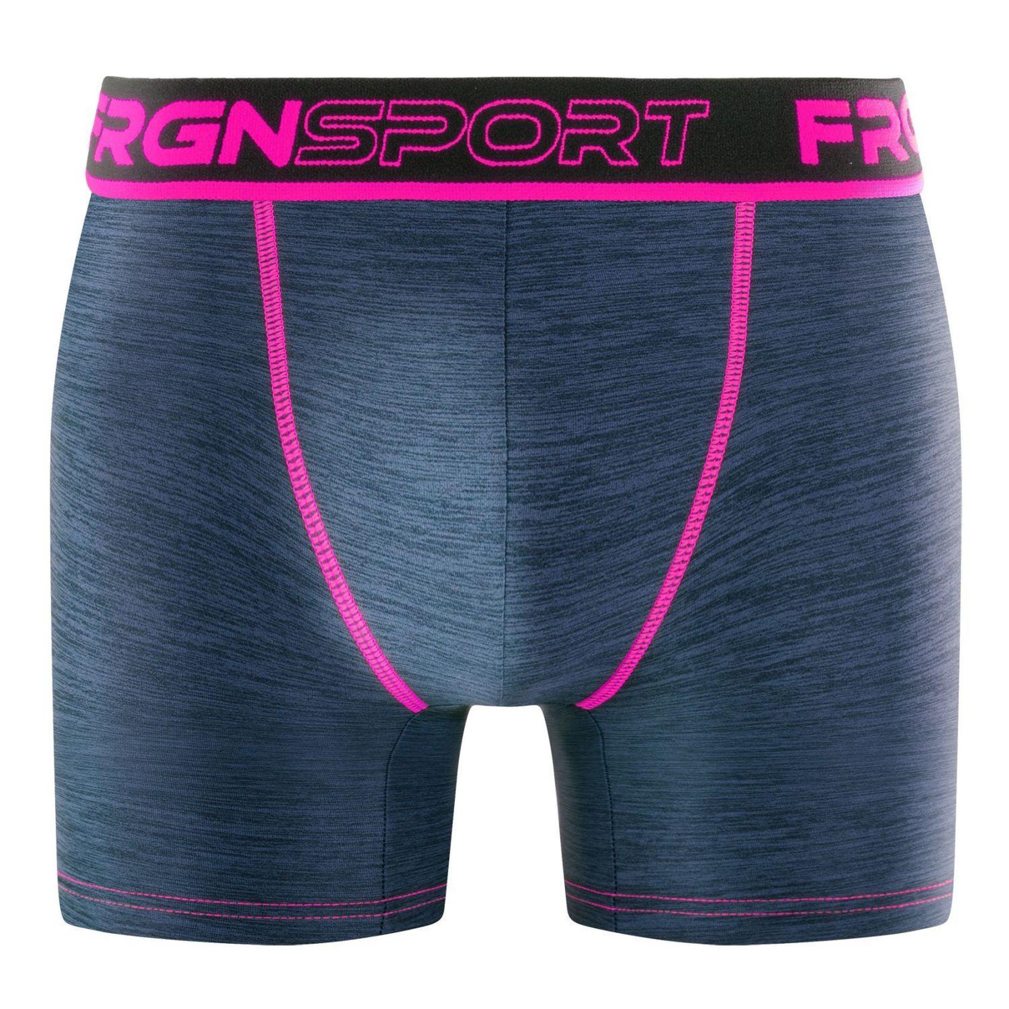 Voir la diapositive 6 : FREEGUN Lot de 4 boxers homme Dynamic Chiné MRK6