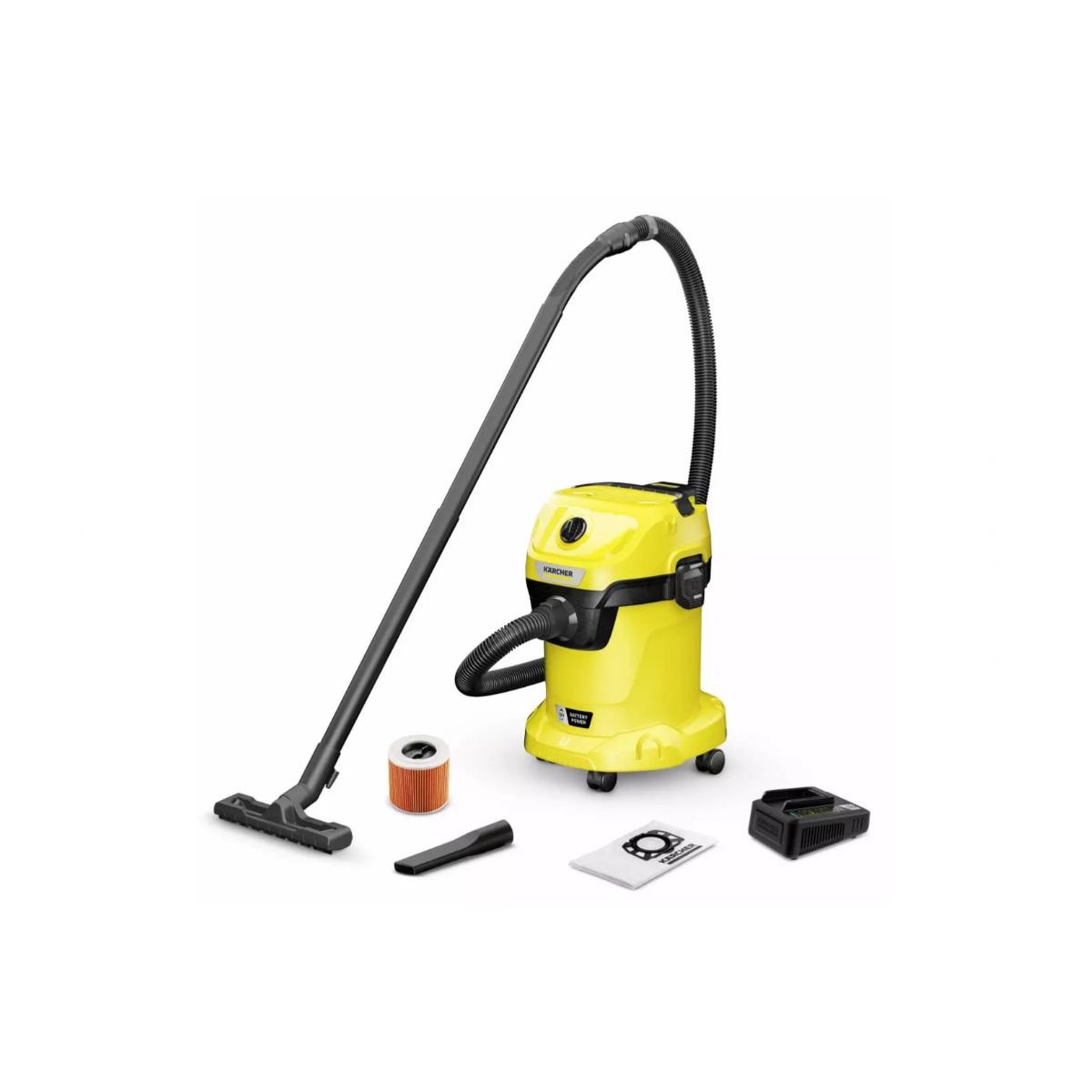 Voir la diapositive 2 : KARCHER Aspirateur cuve eau et poussière 17l 270w - wd3-18