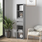 VIDAXL Bibliotheque Sonoma gris 36x30x171 cm Bois d'ingenierie