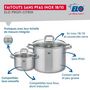 Voir la diapositive 3 : ELO Ensemble de 1 Poêle de cuisson 28 cm et 2 faitouts 16 et 26 cm Elo Profi Citrin