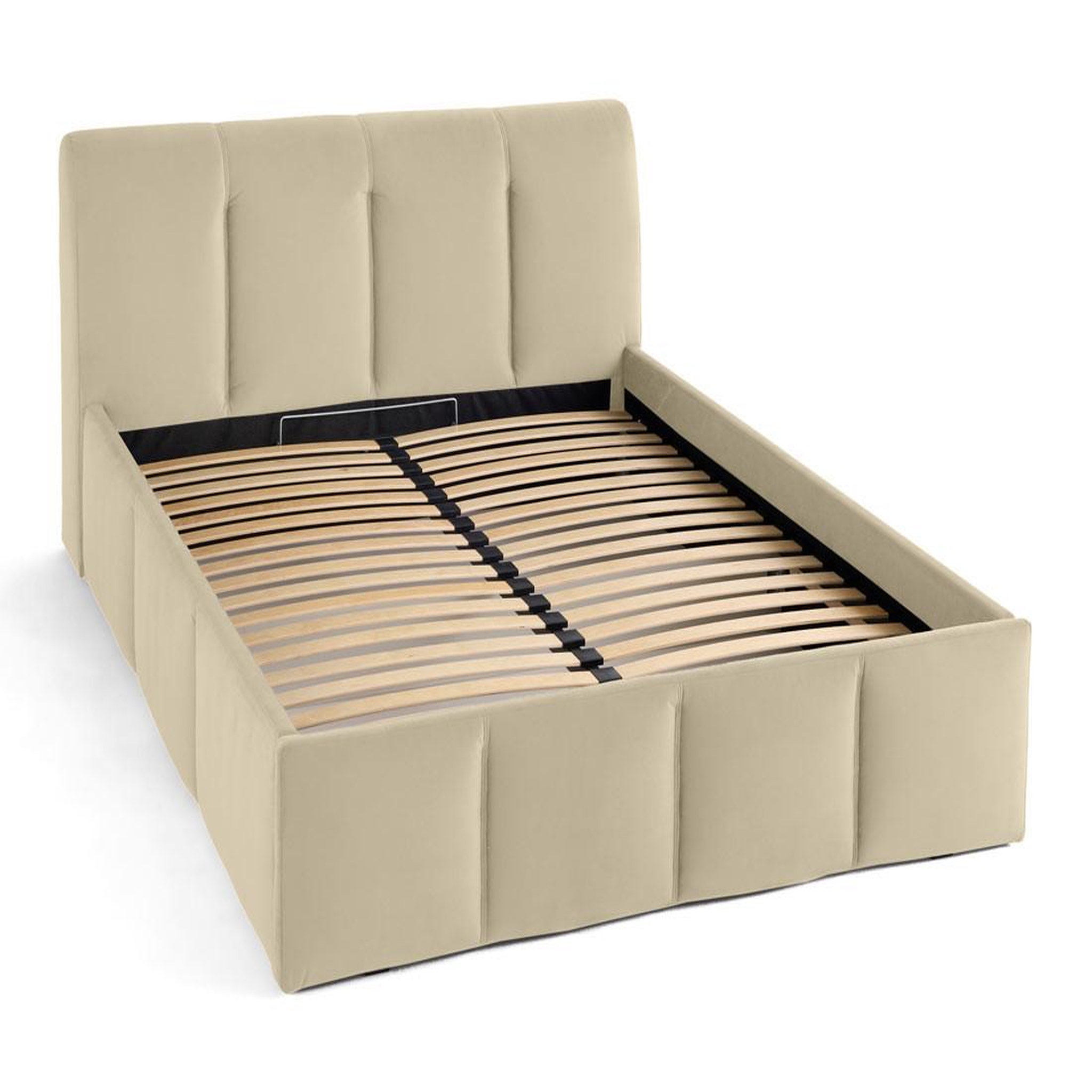 Voir la diapositive 4 : BEST MOBILIER Elysia - lit coffre - 140x190 - en velours - sommier inclus