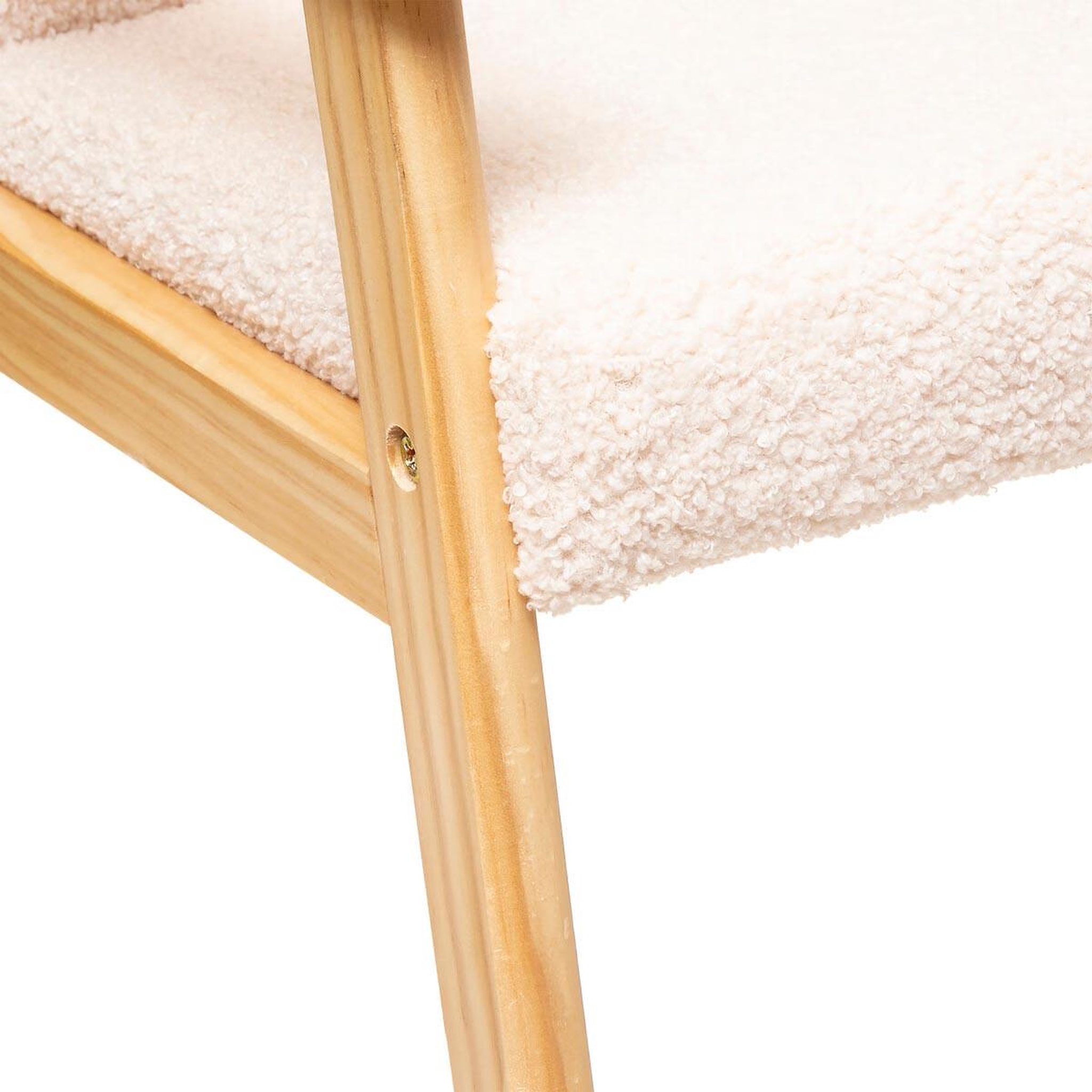 Voir la diapositive 2 : Atmosphera Kids Fauteuil pour enfant  basile  46cm écru