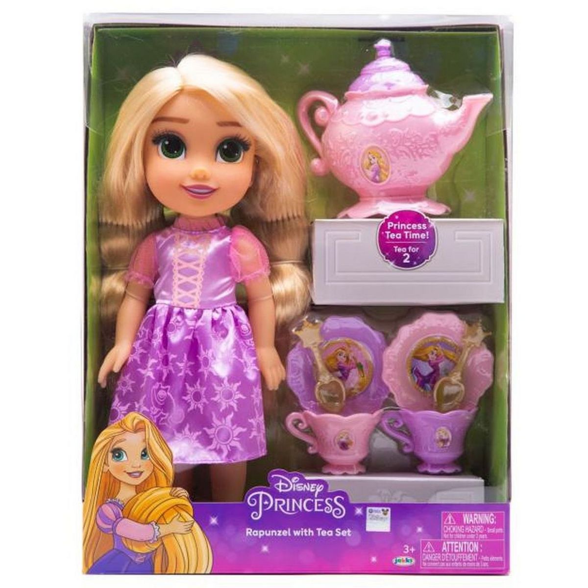 JAKKS PACIFIC Poupée Raiponce avec service à thé - Disney Princesses