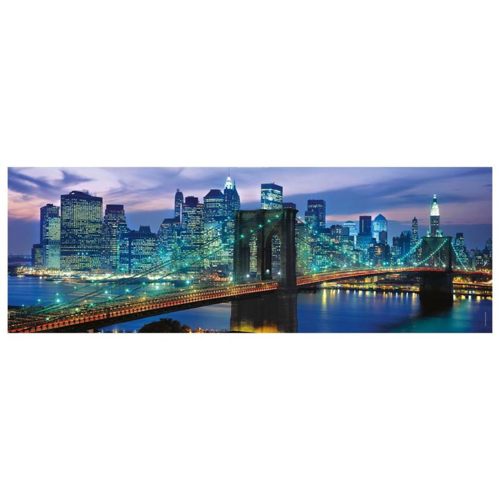 Voir la diapositive 2 : CLEMENTONI Clementoni Panorama Puzzle New York Brooklyn Bridge 1000 pièces