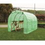 Voir la diapositive 1 : GARDENSTAR Serre métal tunnel 3x2x2m bâche 140g/m2