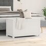 Voir la diapositive 3 : VIDAXL Boîte de rangement Blanc 80x40x45,5 cm Bois massif de pin