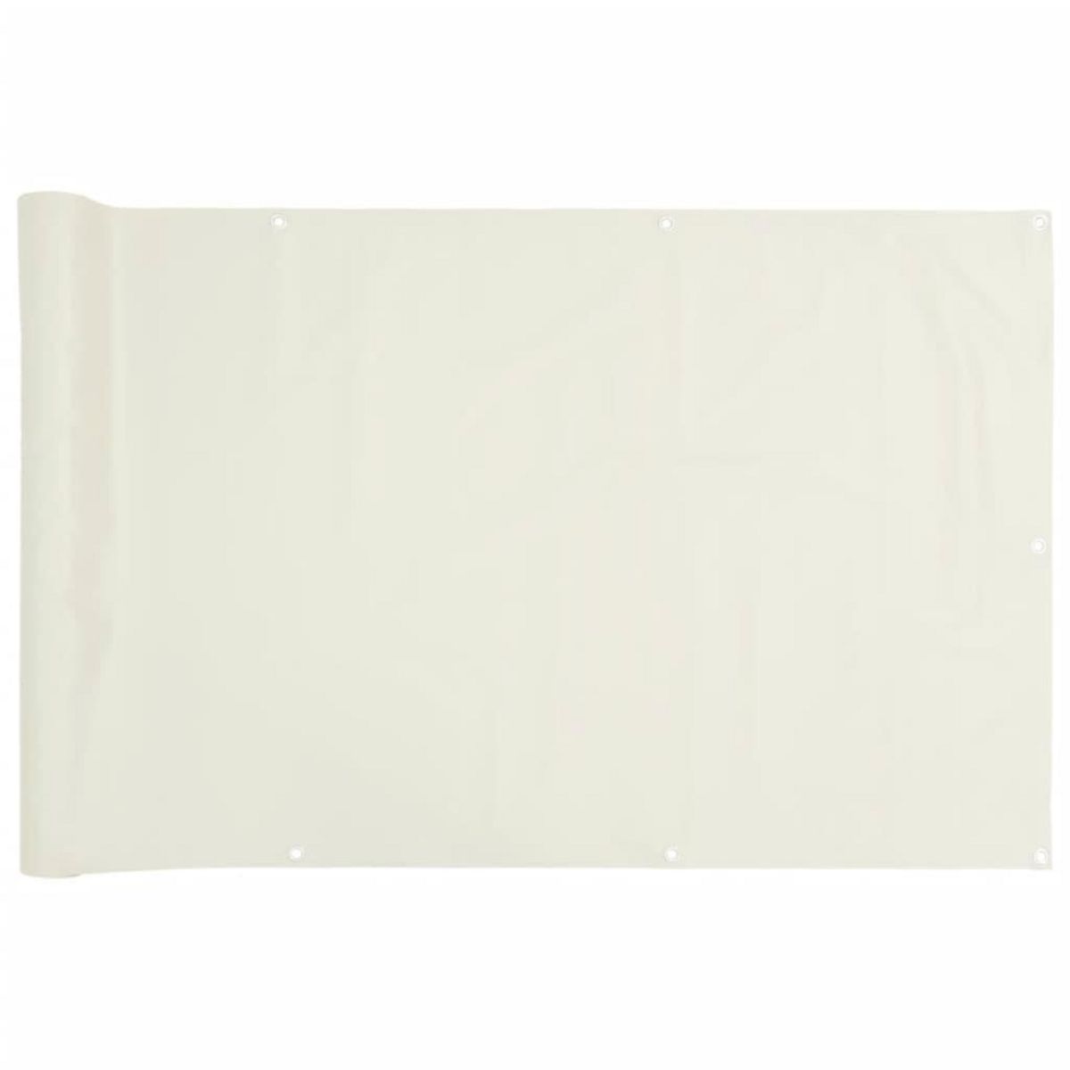 VIDAXL Ecran d'intimite de balcon blanc 400x90 cm PVC