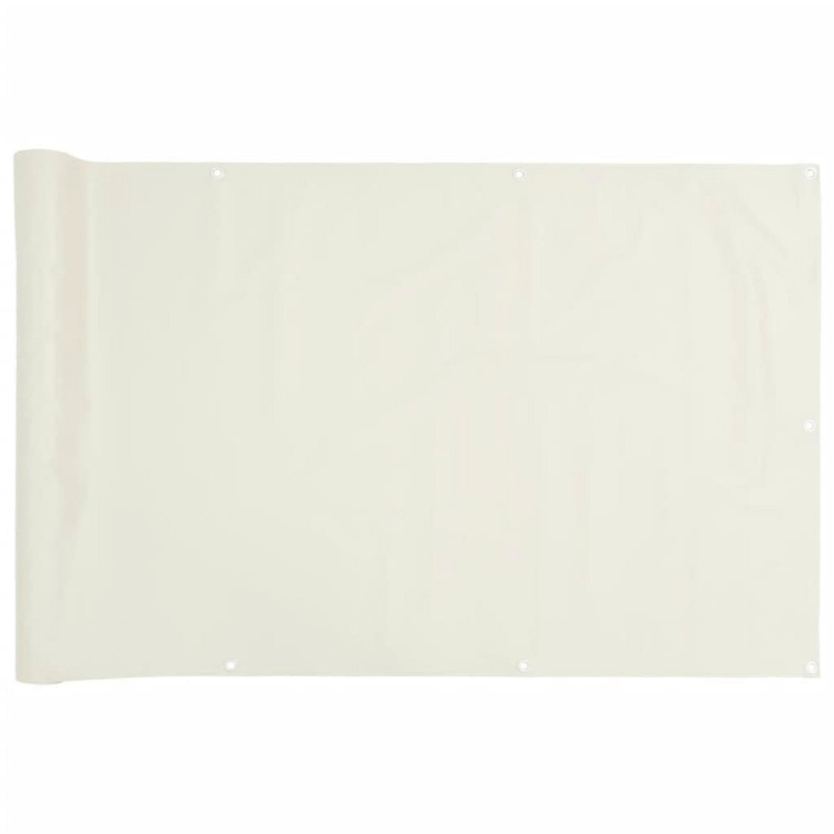 VIDAXL Ecran d'intimite de balcon blanc 400x90 cm PVC