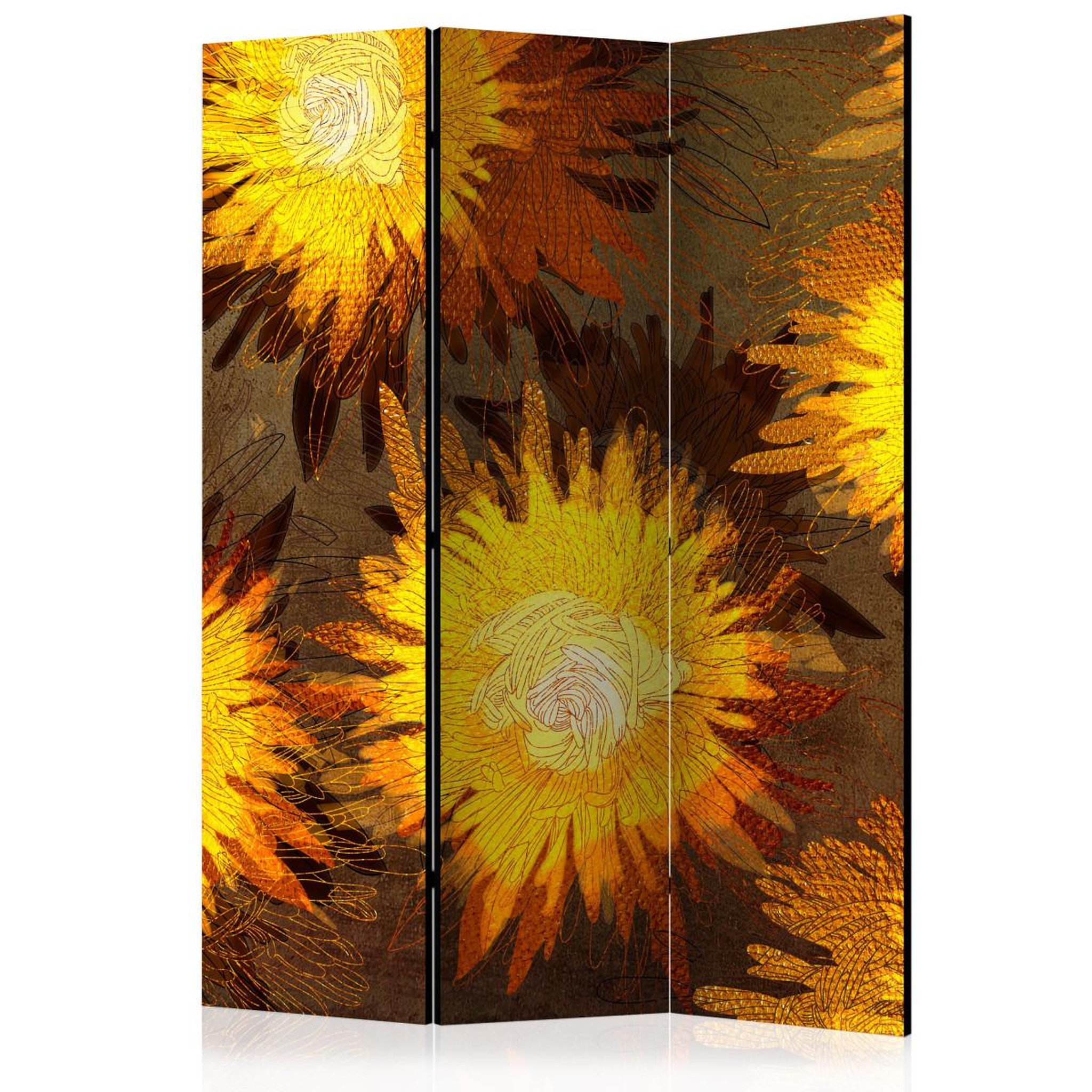 Paris Prix Paravent 3 volets  sunflower dance  135x172cm