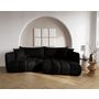 Voir la diapositive 1 : LISA DESIGN Cassiopee - canapé d'angle droit 4 places en tissu texturé