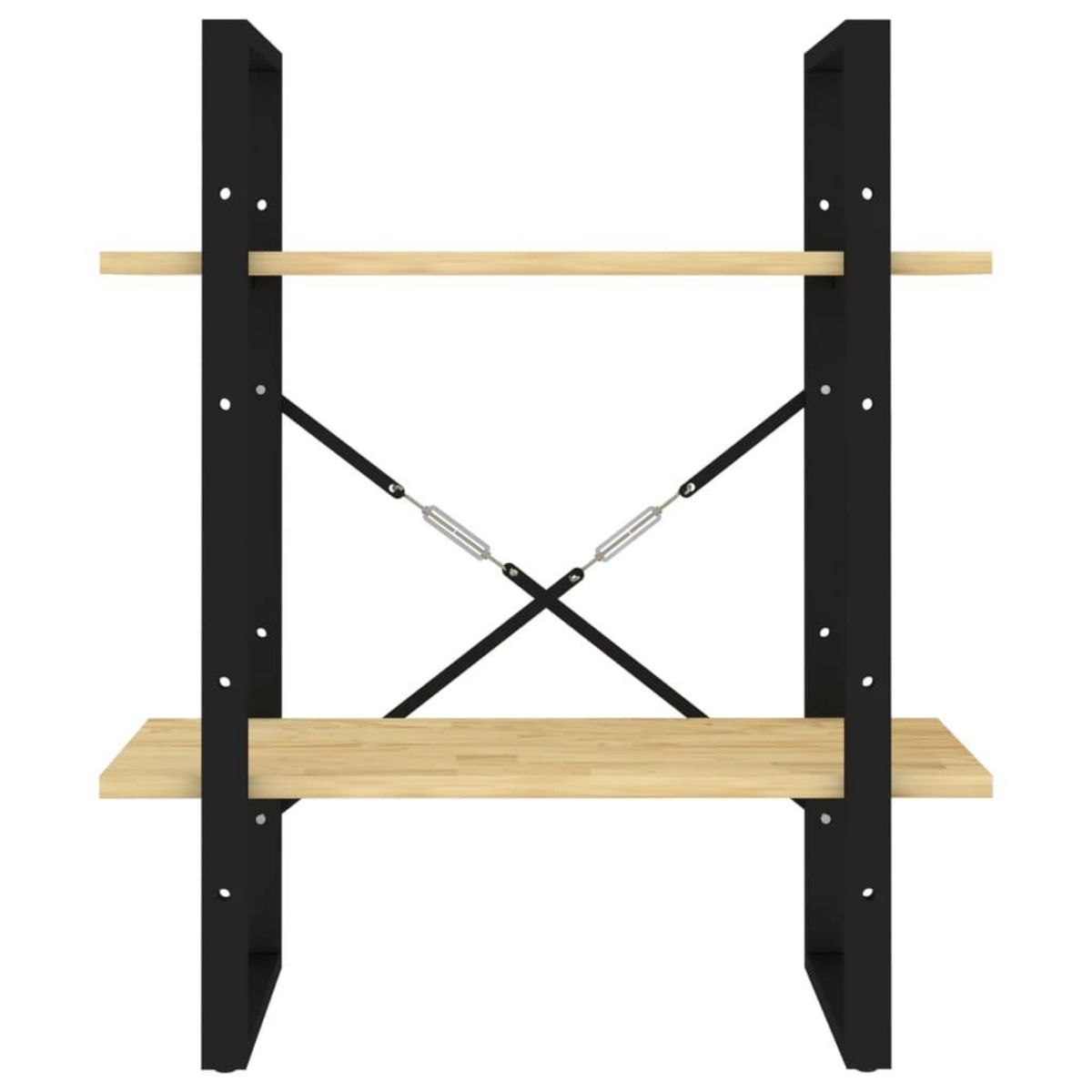 VIDAXL Bibliotheque a 2 niveaux 60x30x70 cm Bois de pin massif