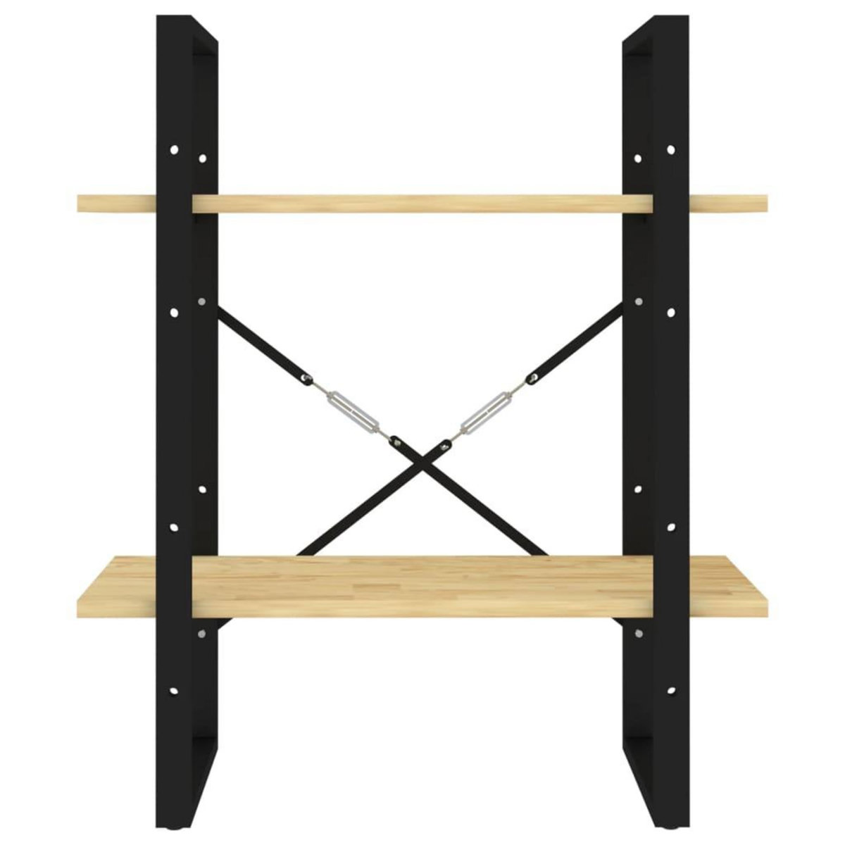 VIDAXL Bibliotheque a 2 niveaux 60x30x70 cm Bois de pin massif