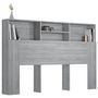 Voir la diapositive 4 : VIDAXL Armoire de tete de lit Sonoma gris 160x19x103,5 cm