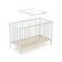 Voir la diapositive 4 : AT4 Plan à langer amovible avec matelas pour lit bébé ESSENTIEL en bois