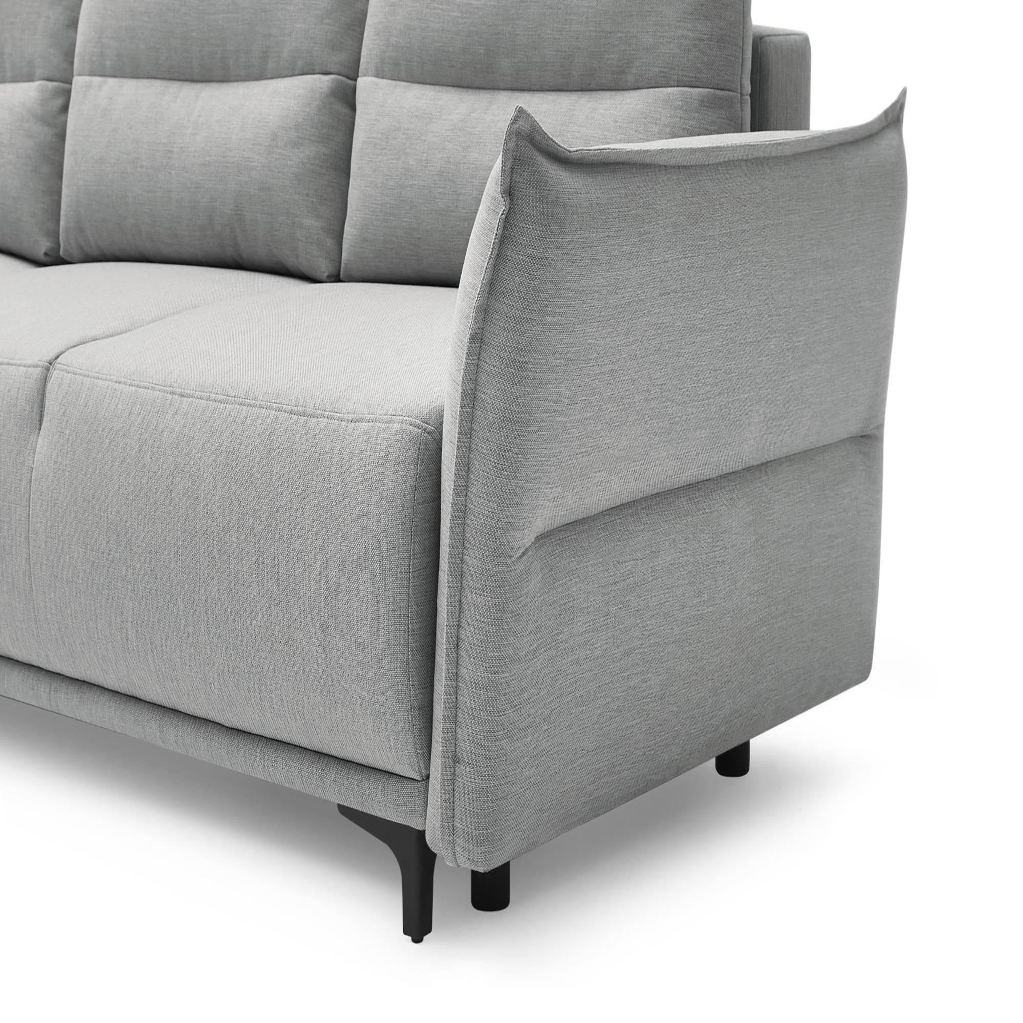 Voir la diapositive 4 : LISA DESIGN Arya - canapé d'angle convertible - avec coffre - 5 places - style contemporain - gauche