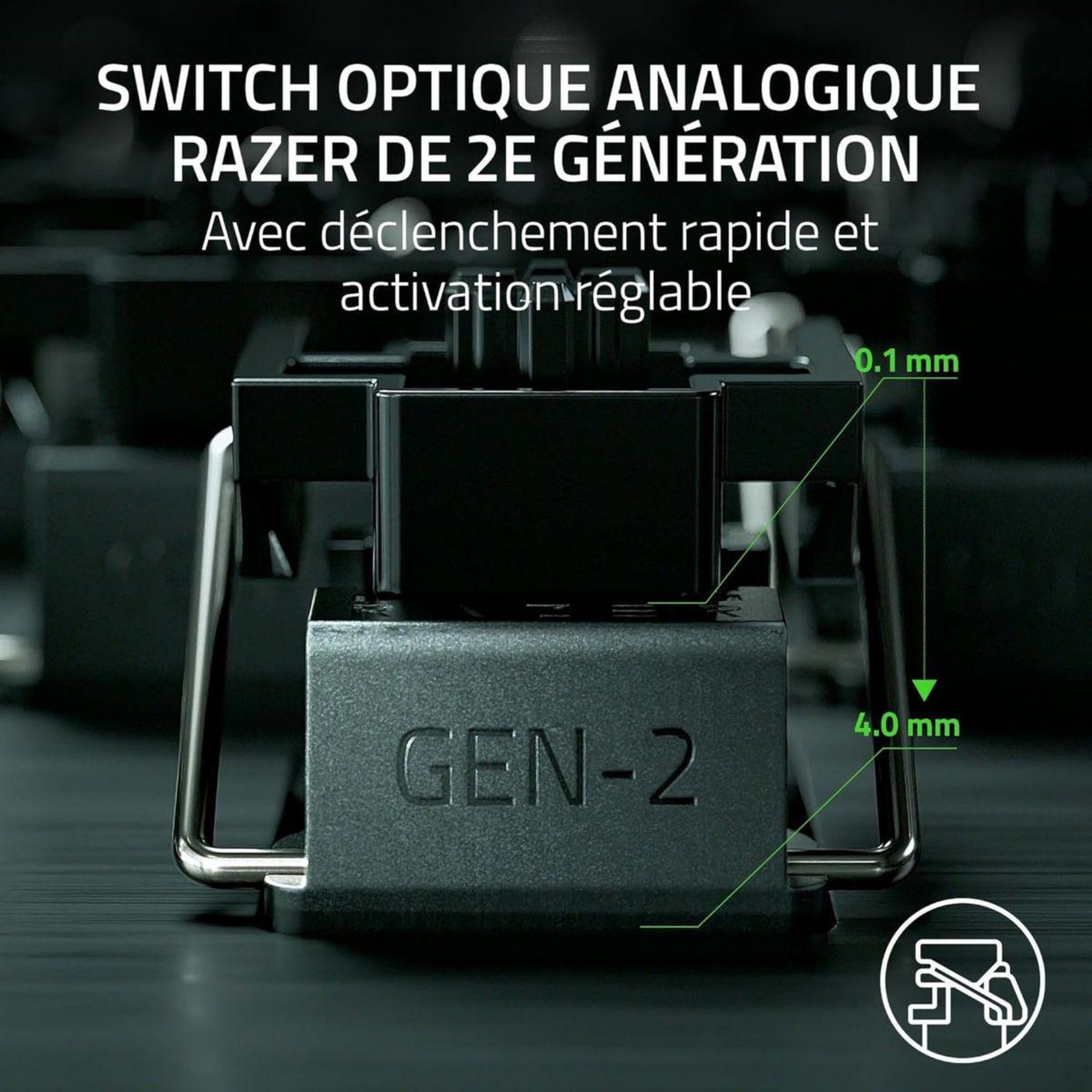 Voir la diapositive 3 : Razer Clavier gamer Huntsman V3 Pro Tenkeyless Noir