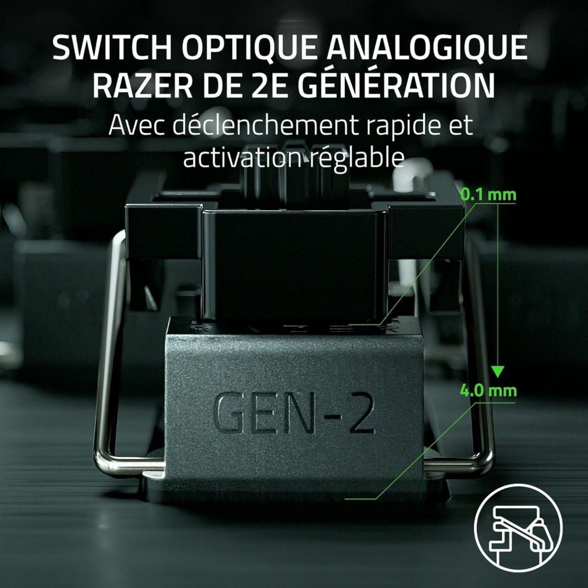 Razer Clavier gamer Huntsman V3 Pro Tenkeyless Noir