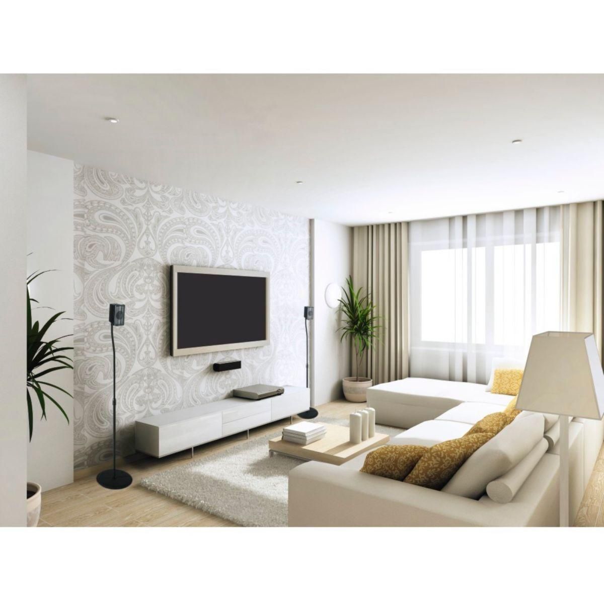 Hama Pied d'enceinte Telescopique 76-120cm x2 noir