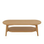 Voir la diapositive 2 : Paris Prix Table Basse Ovale en Bambou  Johnnie  120cm Naturel