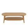 Voir la diapositive 2 : Paris Prix Table Basse Ovale en Bambou  Johnnie  120cm Naturel
