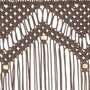 VIDAXL Rideau en macrame Taupe 140x240 cm Coton