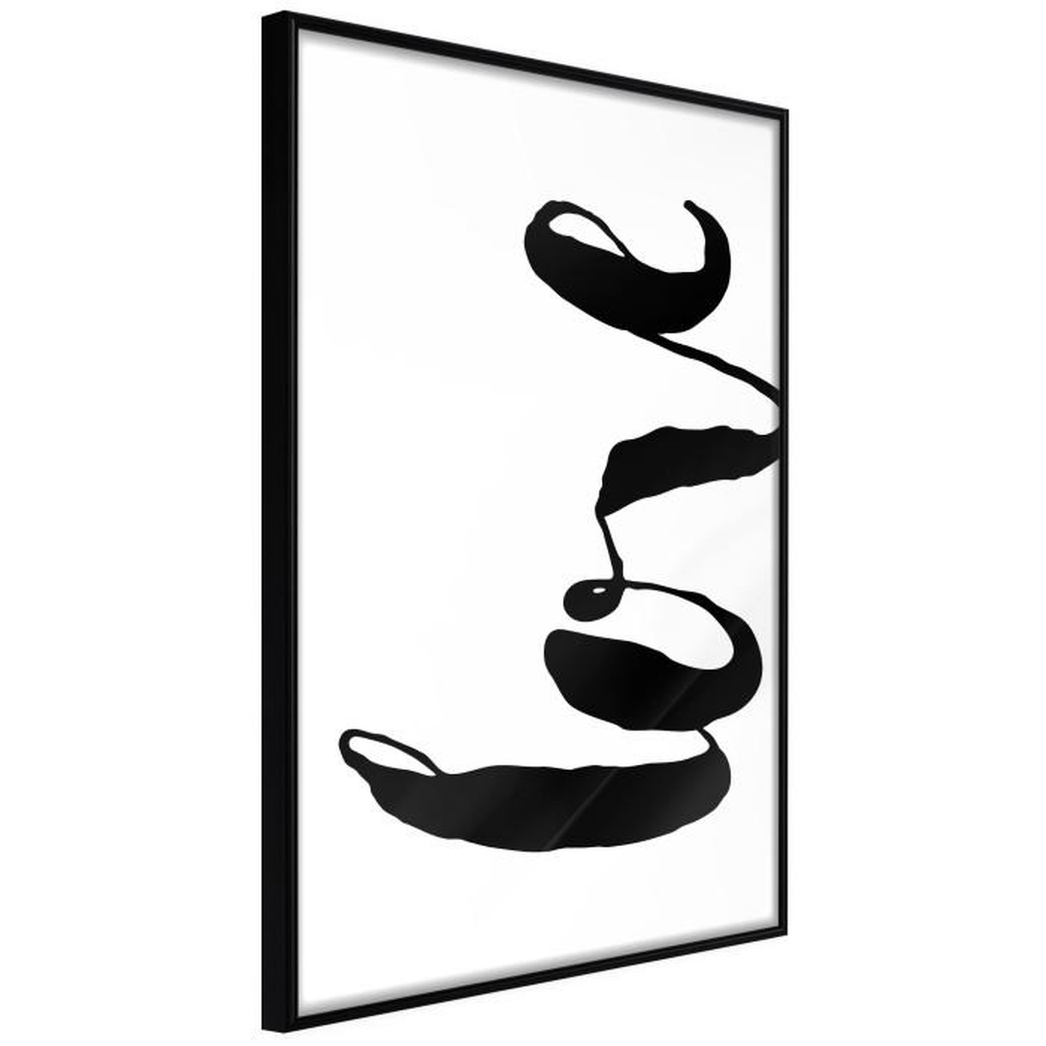 Paris Prix Affiche Murale Encadrée  Love Sideways. Coloris disponibles : Noir, Jaune