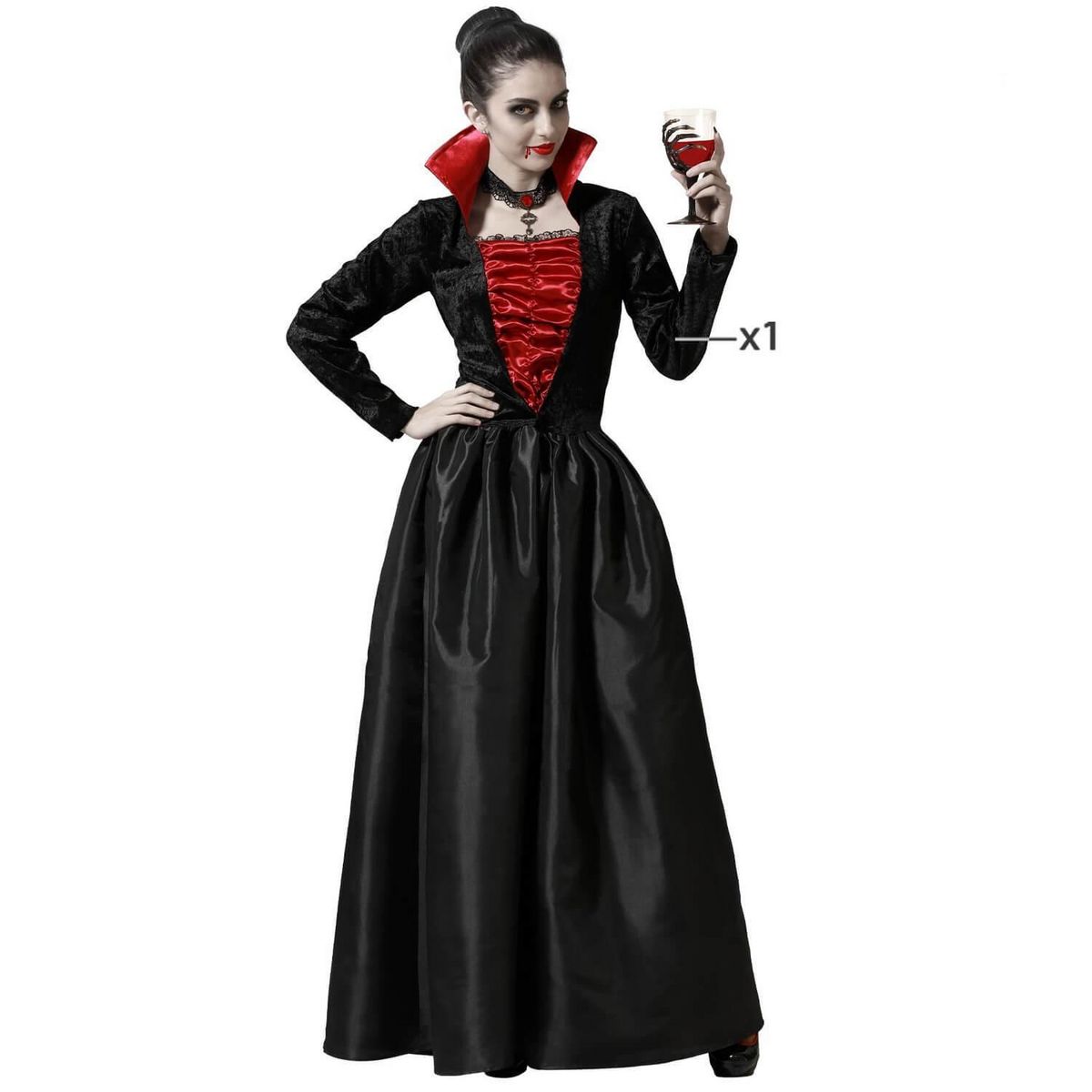 ATOSA Déguisement vampiresse -femme - XS/S