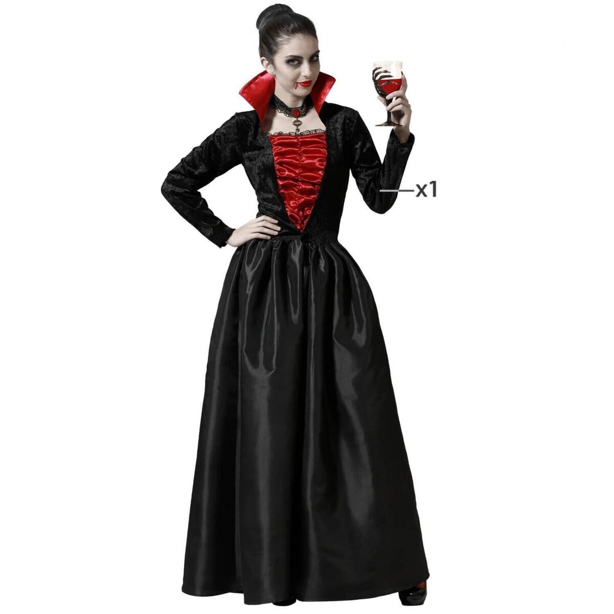ATOSA Déguisement vampiresse -femme - XS/S