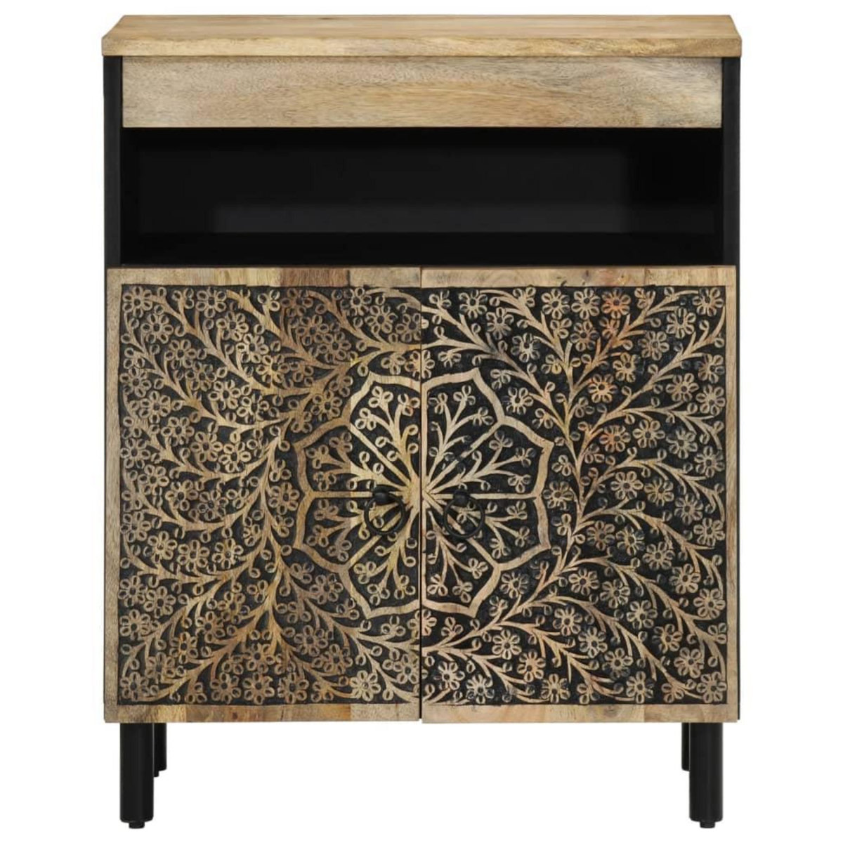 VIDAXL Armoire laterale 60x33x75 cm bois massif de manguier