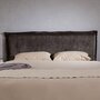 Voir la diapositive 3 : IDIMEX Tête de lit OVIO 160 sur pieds, en tissu