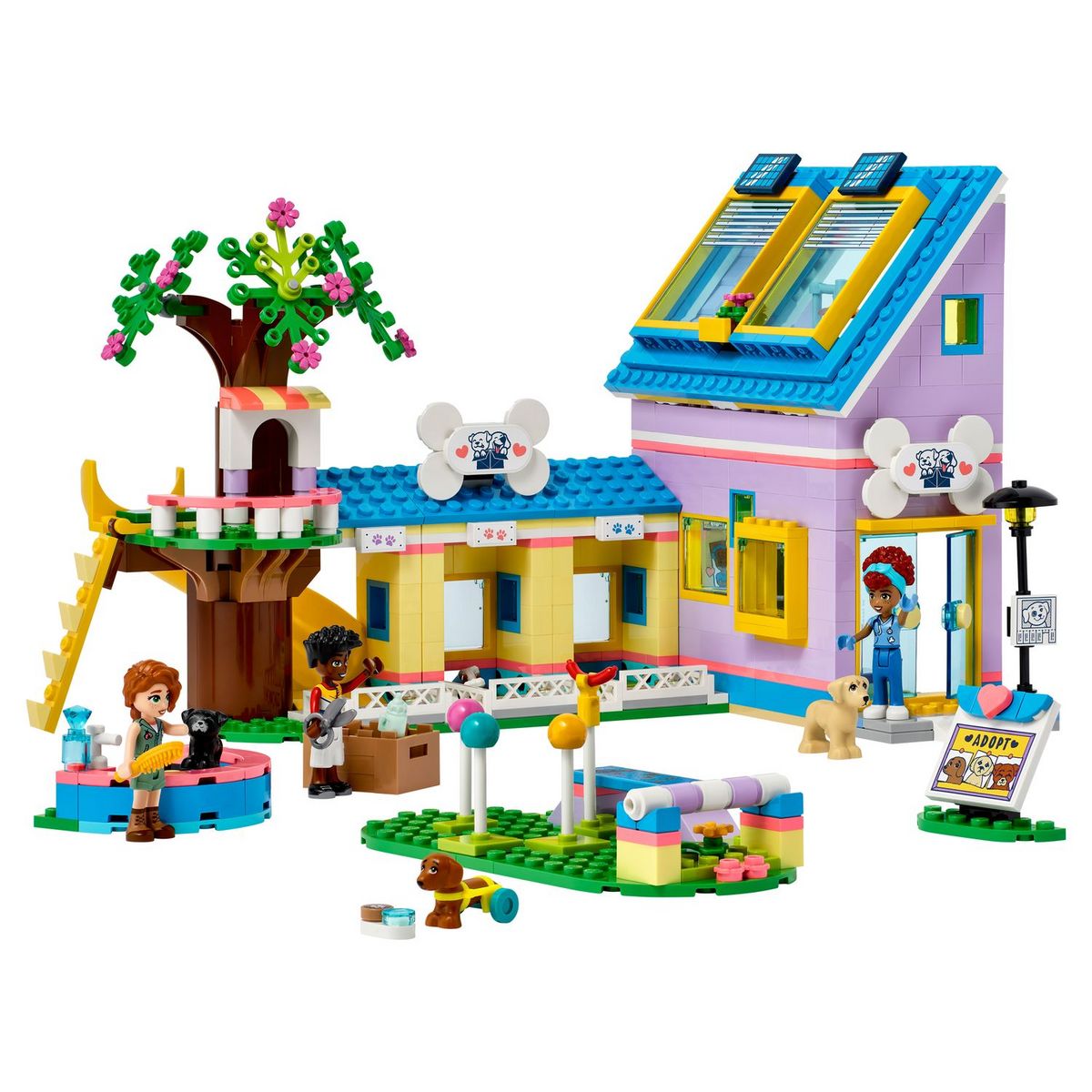 LEGO Friends 41727 Centre de sauvetage canin, Jouet Vétérinaire, avec Mini-poupées