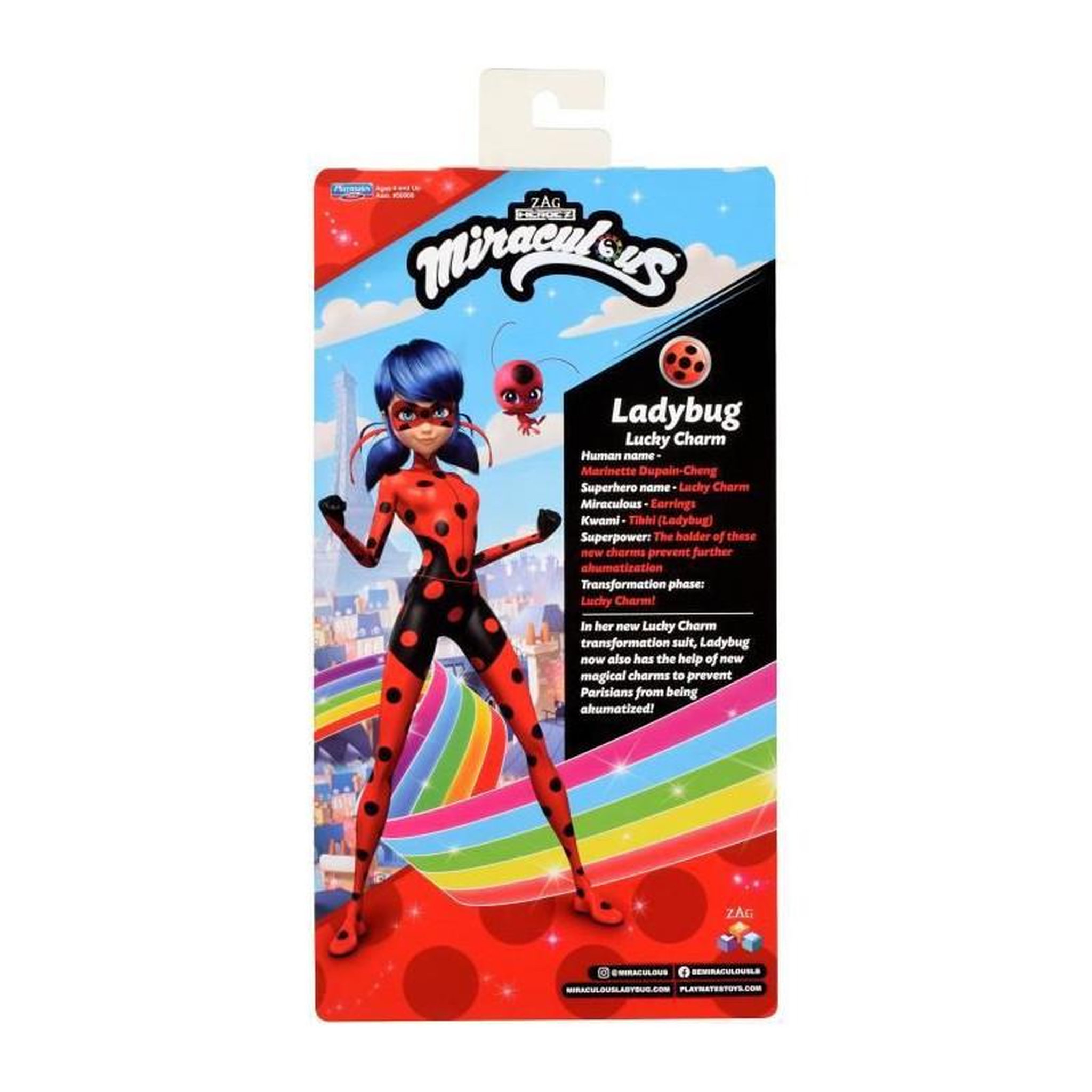 Voir la diapositive 4 : BANDAI Poupée Bandai Ladybug Lucky Charm