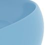 Voir la diapositive 5 : VIDAXL Lavabo rond de luxe Bleu clair mat 40x15 cm Ceramique