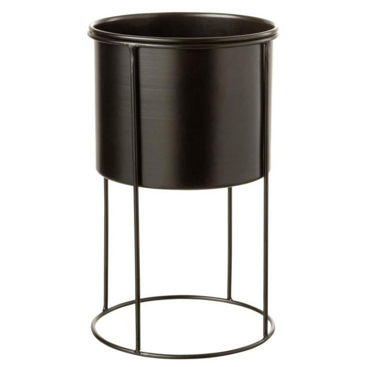 Paris Prix Cache-Pot sur Pied Design  Métal  33cm Noir