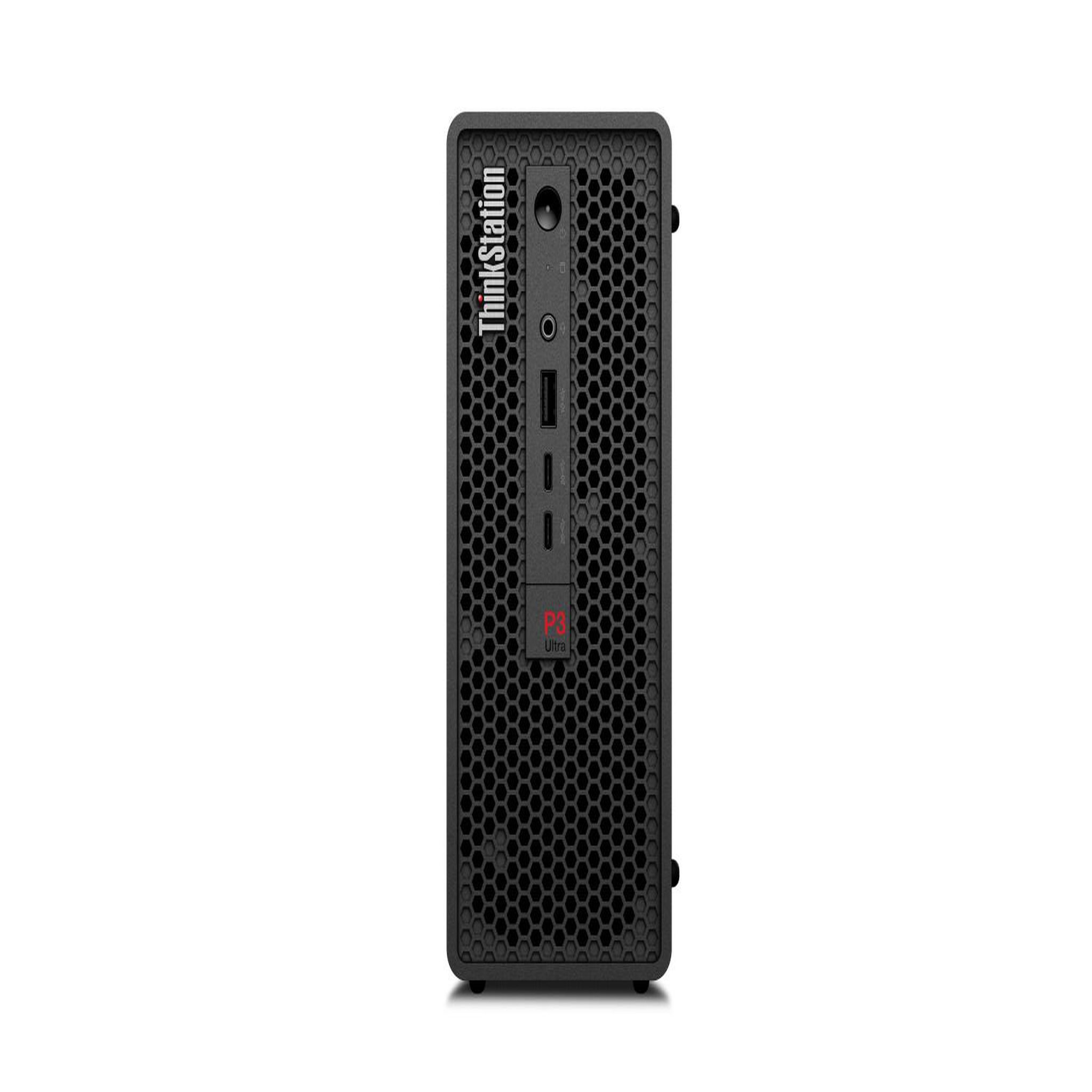 Voir la diapositive 2 : Lenovo Lenovo ThinkStation P3 Ultra SFF Gen 2 Intel Core Ultra 7 265 32 Go DDR5-SDRAM 1 To SSD NVIDIA RTX Pro 2000 Blackwell Windows 11 Pro Mini Tower Station de travail Noir