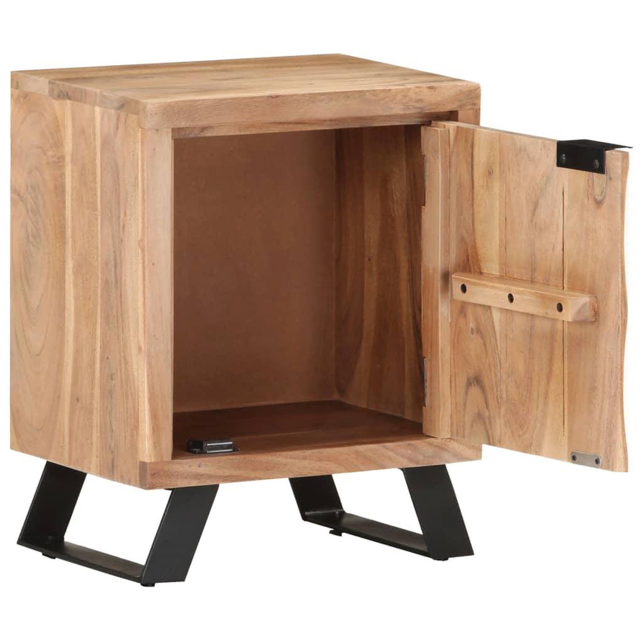 Voir la diapositive 3 : VIDAXL Table de chevet 40x30x50 cm bois d'acacia avec bord naturel