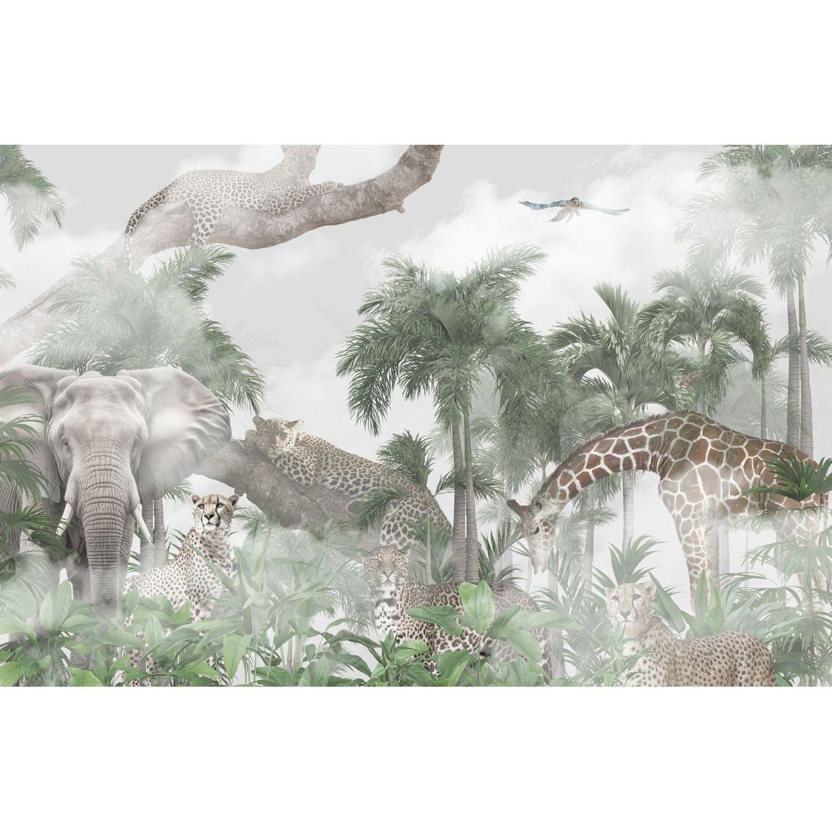 HABITABLE Lot de 2 sets de table motifs animaux OLWEN - 28 x 43 cm