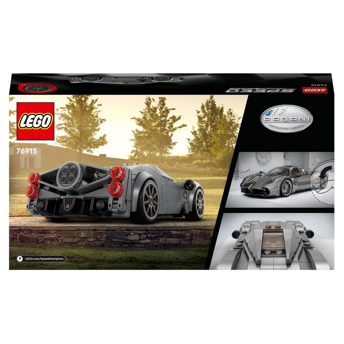 LEGO Speed Champions 76915 - Pagani Utopia, Jouet Voiture de Course, Kit de Maquette à Construire, Hypercar Italienne, à Collectionner