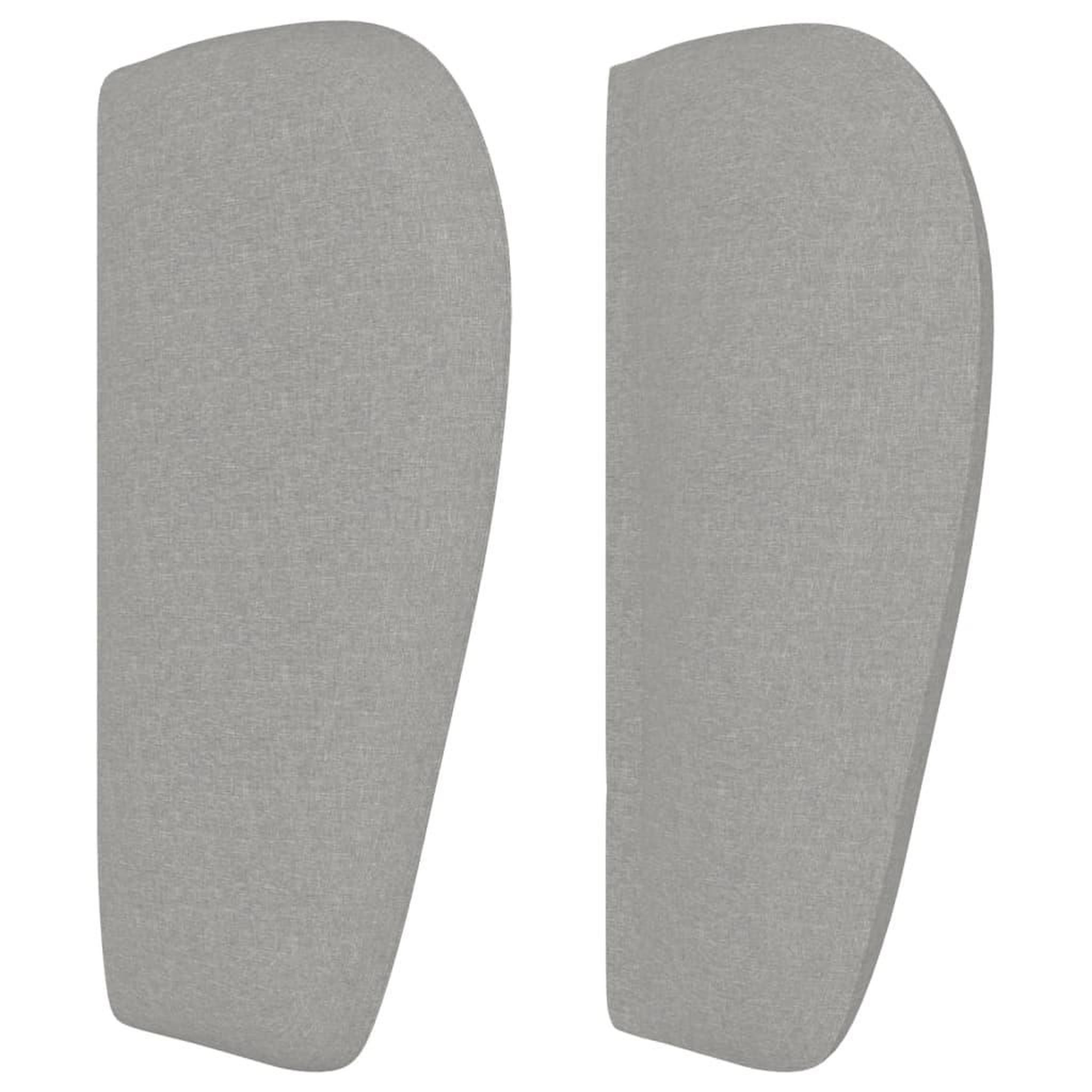 Voir la diapositive 4 : VIDAXL Tete de lit avec oreilles Gris clair 163x23x78/88 cm Tissu