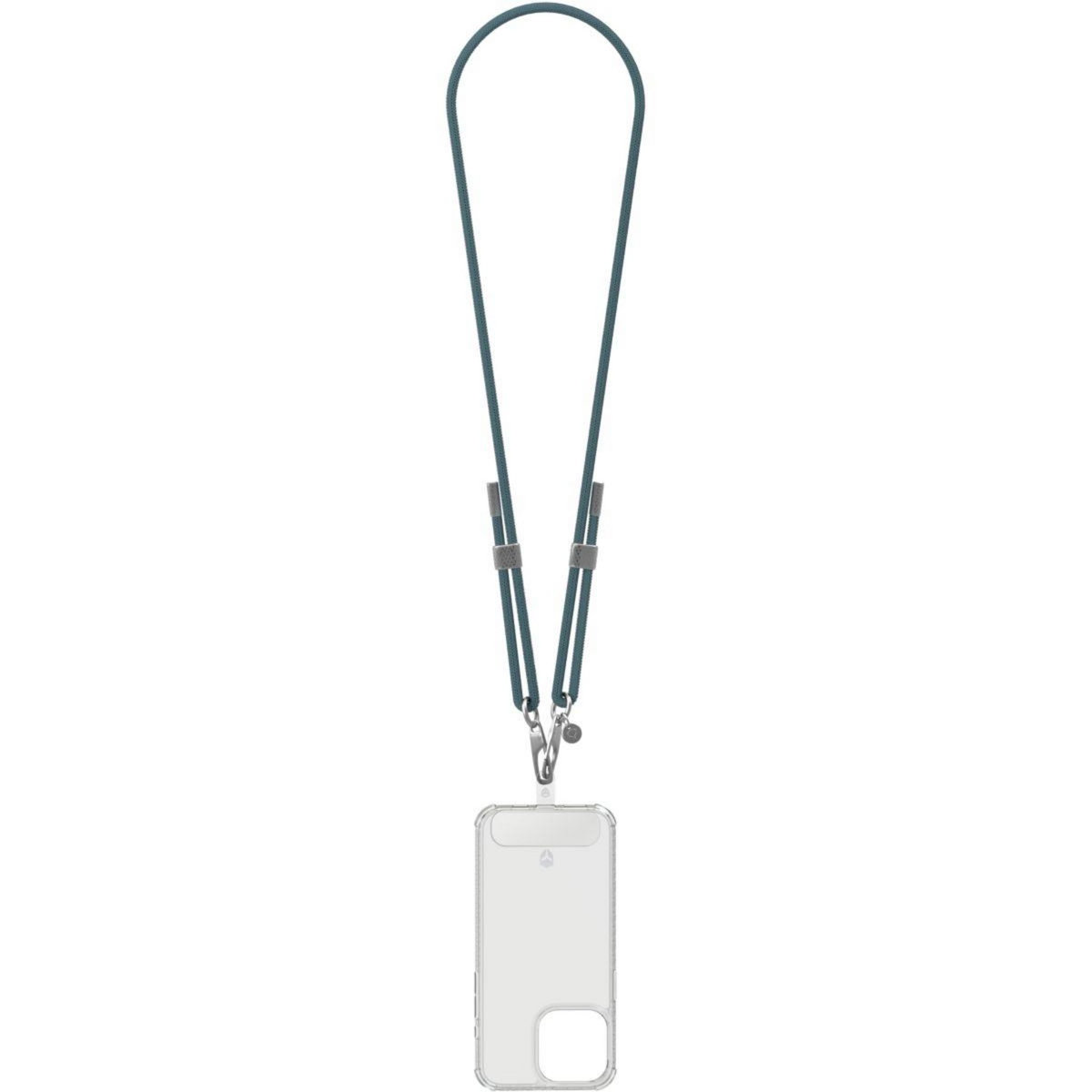 FORCE CASE Bandoulière Cordon Verte détails silver