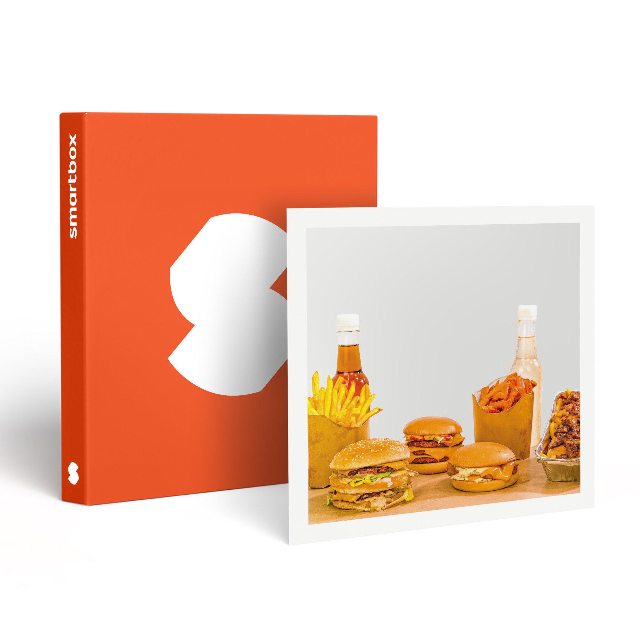 Smartbox Repas gourmand et éthique : burger avec frites dans un fast-food 100 % vegan - coffret cadeau gastronomie