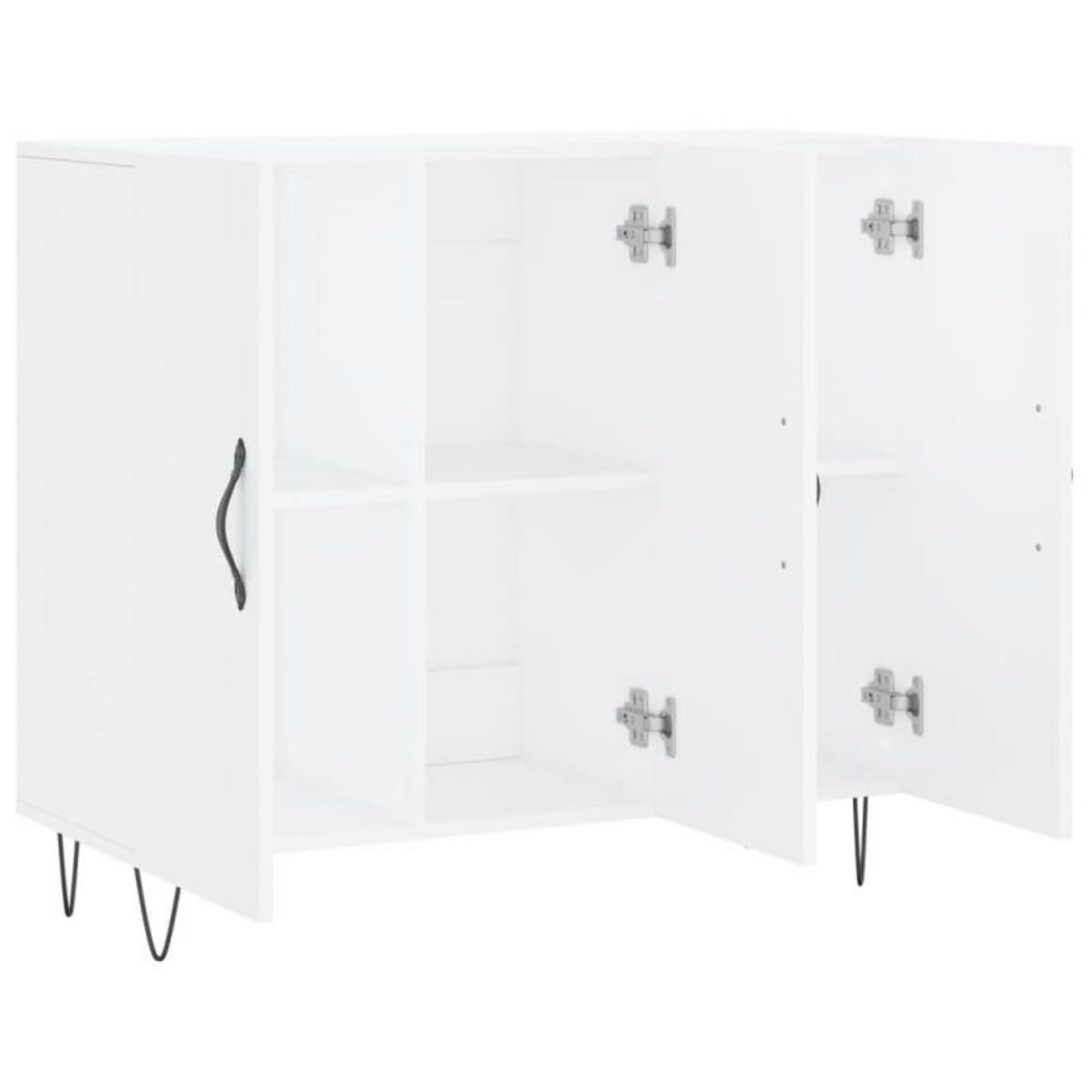 VIDAXL Buffet blanc 90x34x80 cm bois d ingénierie